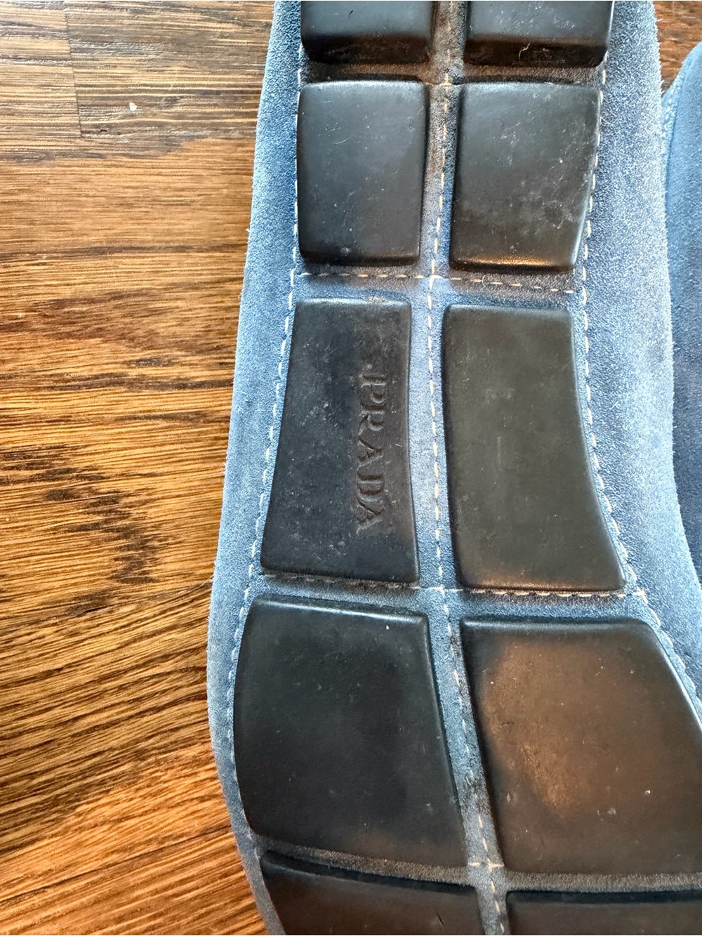 Prada Men’s Blue Suede Drivers - Picture 6 of 9